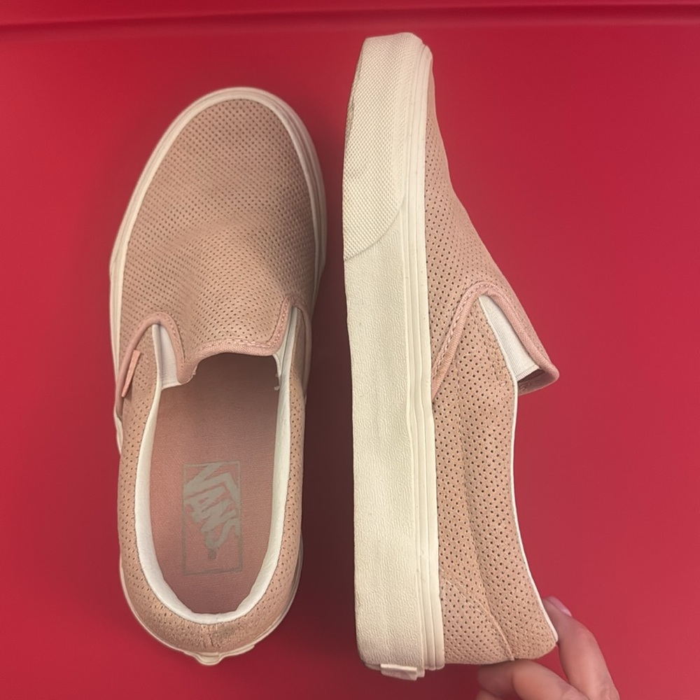 VANS Slip On Sneaker Womens Size 8 Perforated - Picture 2 of 5
